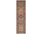 9 Feet Brown Kazak Afghan Hand Knotted Wool Runner Rug